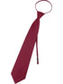 Boys Multi Color Pre Tied Junior Solid Adjustable Zipper Neck Tie - SophiasStyle.com
